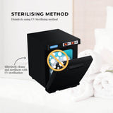 Orku 5L Black Electric Hand Towel Warmer Mini UV Steriliser Cabinet Salon Heater V238-SUPDZ-40009125757008