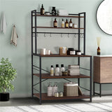Versatile 5 Tier Kitchen Storage Shelf Stylish and Functional Bakers Rack V767-JJ-ZZ639-V1