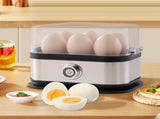 Electric Egg Boiler - Egg Boiler 6 Eggs - Made of Stainless Steel - Intelligent Steamer with V1188-ZXY-10441