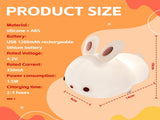 Squishy Cute Bunny Night Light V915-BR0124