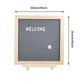 Felt Changeable Letter Board Wooden Message Board with Letter Stickers for Home Restaurant Wedding V1370-AZ4-20306