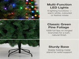 Christabelle 7.5ft 2.3m Dorset Pine Green Pre-Lit Artificial Christmas Tree, 220 Multi-Function 112_WFLD75