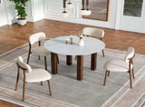 Willowmarble Round Dining Table V264-DNT-431S-WLA-11M