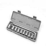 10Pcs Impact Socket Set Wrench 8-21mm Combination Sockets Silver Gray V1192-AZ-W-30964