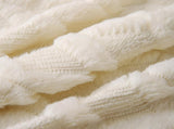 18" x 18" Decorative Throw with Inserts, Set of 2 Soft Faux Fur Throws, Square Boho V1258-DP02-C-3198
