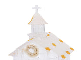 LED Lighted Xmas House Music Box USB Battery Operated Snow Frosted Glittering Village Building Xmas V1294-YM0901-3115250056411