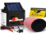 Giantz Fence Energiser 5KM Solar Powered Electric 1200M Poly Tape SFC-FIK-TAPE-1200M-5KM