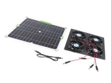 Solar Panel Fan Kit Waterproof Monocrystalline Silicon Solar Fan 4 Ports Ventilator Exhaust Fan for V1294-YM0716-3114220061511