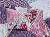 Quaint Quilted bedspread and pillowcovers set Perfect for a Cozy Retreat - Queen size V745-MAC090276Q13U