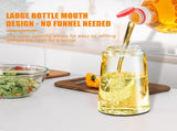 2-in-1 Olive Oil Spray & Pour Bottle 470ml Glass Dispenser for Cooking BBQ Kitchen V1258-DP02-BOL-91