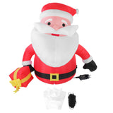 5.9FT Inflatable Father Xmas with Gift Box 190T Polyester IP44 Water Proof LED Lighted Blow Up Xmas V1294-YM0901-3111250201612