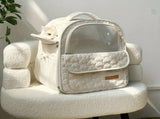 Heart Quilted Cat Backpack, Spacious & Breathable, Must-Have for Travel V1385-CWSJB-WU-905-003