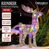 Christabelle 112cm Animated Reindeer Christmas LED Lights Indoor Outdoor Yard Statue Decoration 112_SHE106