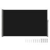 VEVOR Retractable Side Awning 71''x 118'' Patio Screen Fence Divider Fencing V952-ZYPF180X300CMBK01V0