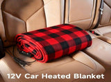 12V Car Electric Blanket for Cozy Winter Travel Soft Fleece Heating Throw for Cars, Trucks, RVs, V1341-ZY-NPJBVML3-BLACK