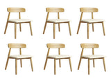 Levede 6x Dining Chairs Kitchen Chair CH1113-2-NTX3