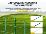 Electric Fence Wire, 3366Ft 1026M Portable Polywire, 1/8" Diameter 6 Stainless Steel Strands for V952-WLDXJSKJSK333Z33CY3