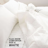 Saesom Flua Snow Comforter Set Double Cool Quilt Bedspread WHITE V274-GM-SOM-COMF-D-WH