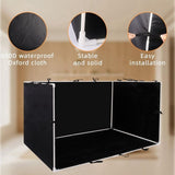 Dog Pee Pad Holder with High Walls - 35in X 29in X 17.3in No-Splash Indoor Potty Tray, Foldable Dog V1192-AZ-W-20805