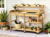 Gardeon Outdoor Storage Cabinet Garden Shed Steel Tool Lockable Cupboard Adjustable Shelves OSC-CABI-SL-ROOF-BK