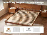 Artiss Bed Frame Queen Size Wooden Bed Base Walnut SPLAY WBED-SPLAY-Q-WAL-AB