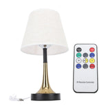 USB Bedside Table Lamp 3 Color Temperature Dimmable LED Nightstand Lamp with Grey Linen Fabric Shade V1294-YM0710-3119230147911
