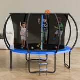 10FT, 330 lbs with Enclosure Net, Ladder, and Curved Pole, Heavy Duty V952-YXBC10YCHWYX52X5HV0