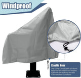 Waterproof Boat Captain Seat Cover, Weather Resistant Protective Cover for Pedestal and Pontoon Helm V1189-LC-AMZ-00130