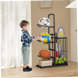 CARLA HOME Ball Storage Rack - 3-Tier Sports Organiser LSB-36520