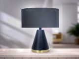 Sarantino Metal Table Lamp in Black and Gold LMP-MLM-50230