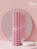 Pink High-Density 3D Trigger Point Foam Roller - Solid Core Massager for Deep Tissue Muscle Recovery V888-ELOSUNG36041