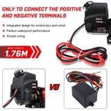 X-BULL Electric Winch 6000LBS 12V BOAT Synthetic Rope Wireless Remote 4WD ATV UTV V211-AUEB-AXEW010