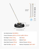 VEVOR 15" Pressure Washer Surface Cleaner 4000 Max PSI Plastic 2 Extended Wands V952-GYQXJBMQJQYPSIZVYV0