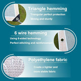 Garden Shade Cloth 90% Sunblock Breathable Mesh Tarp with Grommets for Greenhouse Patio Plants, V1189-LC-RY-00042