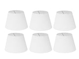 6Pcs White Fabric Lampshade Kit Modern Minimalist Lampshade for Candelabra Floor Table Chandelier V1294-YM0715-3119220085511
