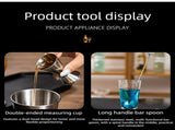 Complete Cocktail Shaker Bar Tool Kit 750ml, Home Bartender Mixology Set with Bamboo Storage Stand V1265-YY-323