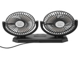 12V Double Head Electric Fan Double Control 3 Gears Strong Wind USB Charging Car Cooling Fan for V1294-YM0717-3113220171211