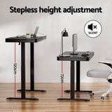 Artiss Standing Desk Motorised Electric Motor Drawer 120CM Black HASD-B-S08-BK