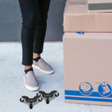 Furniture Transport Dolly 4Pcs Three Wheel Design Carbon Steel For Business Relocations V1366-AZ2-W-19369