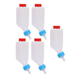 5 PCS Lamb Feeding Bottle Thickened Goat Feeder Bottle with Pacifier Hanging Handle for Livestock V1294-YM0901-3111250224611