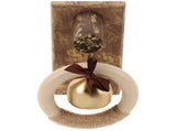 WHAMVOX Wooden Brass Doorbell Shopkeeper Bell for Door Opening Entrance Wood Doorbell Wind Chime V1189-WXFWAL-20260326-02295
