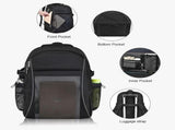 Heavy Duty X-Large Mesh Backpacks for Adults,Semi-Transparent college Backpacks with Rain cover for V1258-DP02-F-526
