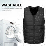 M Electric Vest Heated Jacket USB Thermal Warm Heat Pad Winter Body Warmer Unisex V201-W12983751