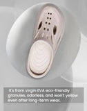 Men's Summer EVA Crocs with 3 Color Options - Breathable, Non-Slip, Comfortable Beach & Casual V1132-NSTTX2-WHITE-43.5-44