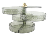 Desktop Jewelry Storage Box Dust Proof 4 Layer Rotating Jewelry Organizer for Home Dormitory V1294-YM0901-241021HL05-3