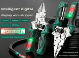 Professional Electrician Tool Kit With Digital Voltages Detectors Wire Cutter Crimper And Foldable V1369-AZ3-W-14026