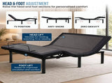 Therapedic Versa Adjustable Queen Bed Base with Massage Function ADJ-BED-VRS-QN