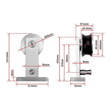 Sliding Barn Door Hardware Stainless Steel V63-827461