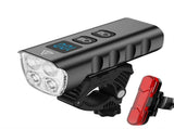6400mAh USB Rechargeable Bike Light Black V728-OBA1005006997654183