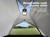 Weisshorn 2 Person Instant Pop Up Camping Tent Automatic Waterproof Hiking Beach TENT-E-FAST-200X140-GY